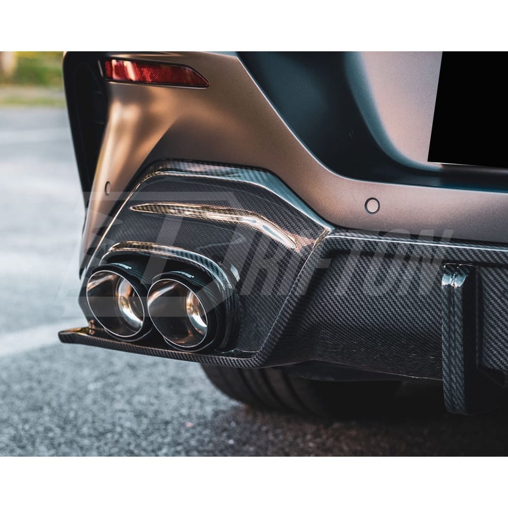 TAKD Style Dry Carbon Fiber Rear Diffuser For BMW 8 Series G14 G15 G16 2018-2022