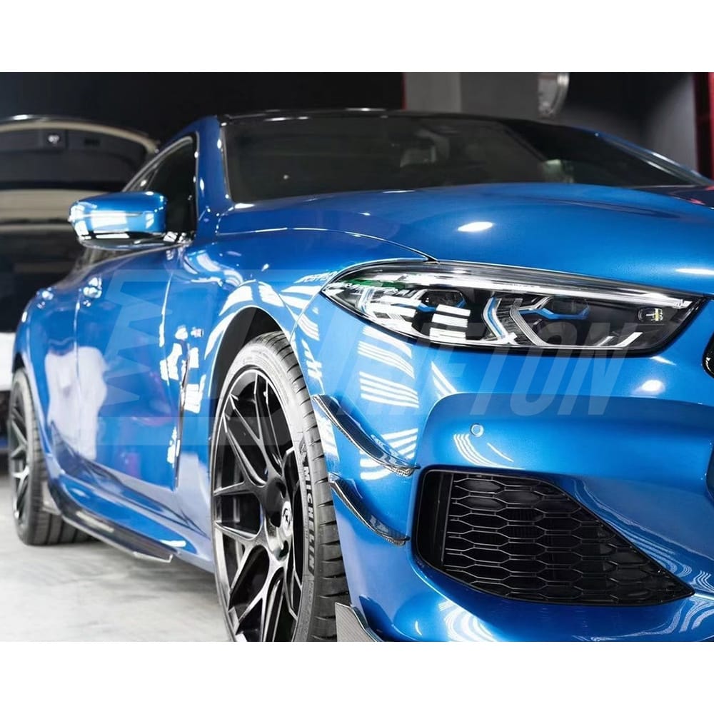 TAKD Style Dry Carbon Fiber Side Skirt For BMW 8 Series G16 2018-2022