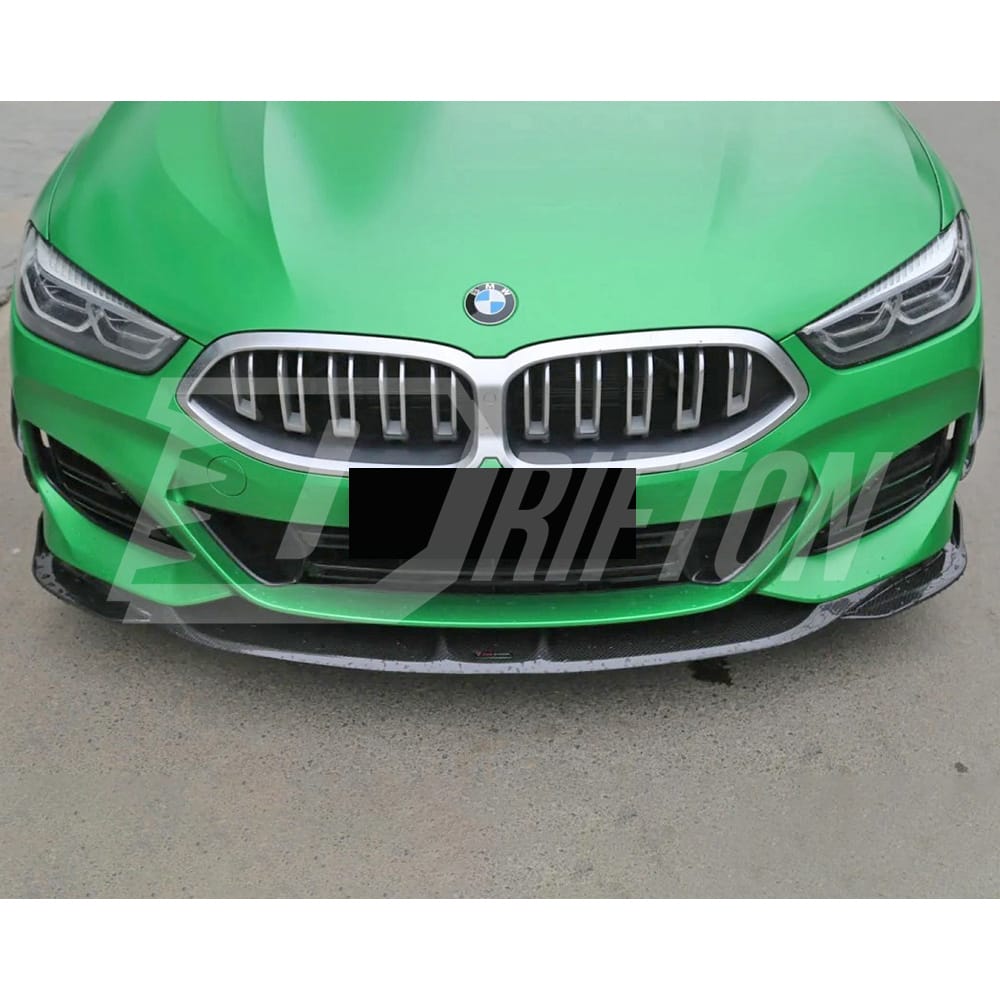 TAKD V2 Style Dry Carbon Fiber Front Lip For BMW 8 Series G14 G15 G16 2018-2022