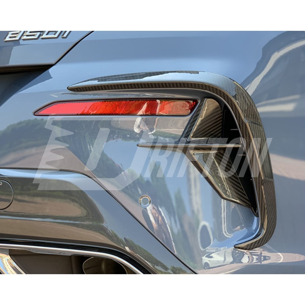 XA Style Dry Carbon Fiber Rear Canards For BMW 8 Series G14 G15 G16 2018-2022