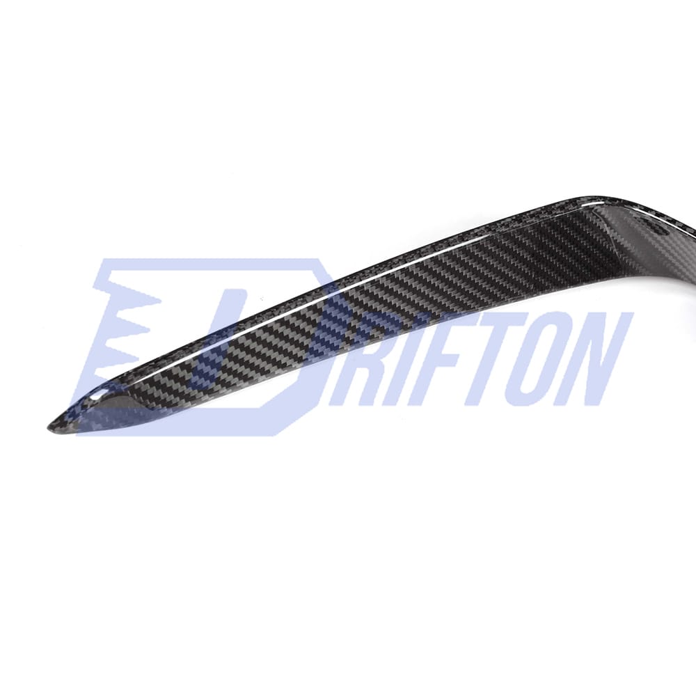 X Style Dry Carbon Fiber Front Canards For BMW 8 Series G14 G15 G16 2018-2022
