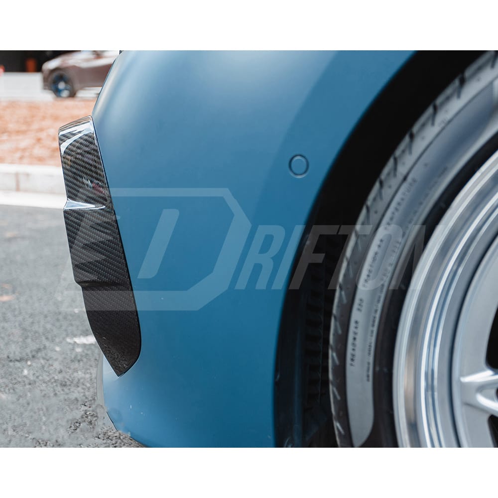 X Style Dry Carbon Fiber Front Canards For BMW 8 Series G14 G15 G16 2018-2022