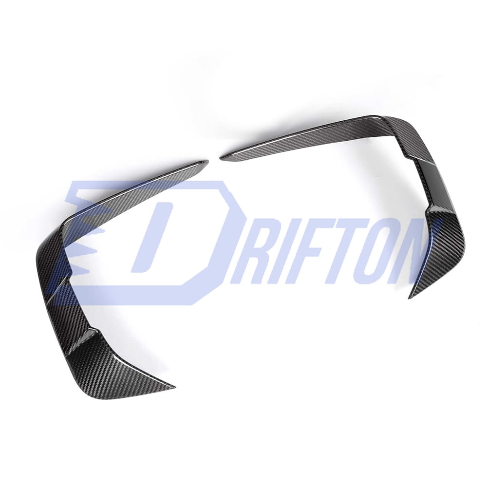 X Style Dry Carbon Fiber Front Canards For BMW 8 Series G14 G15 G16 2018-2022