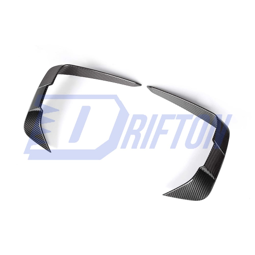 X Style Dry Carbon Fiber Front Canards For BMW 8 Series G14 G15 G16 2018-2022