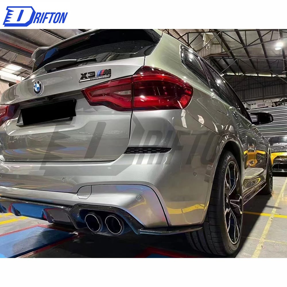 3D Style Dry Carbon Fiber Rear Diffuser For BMW F97 X3M 2019-2021