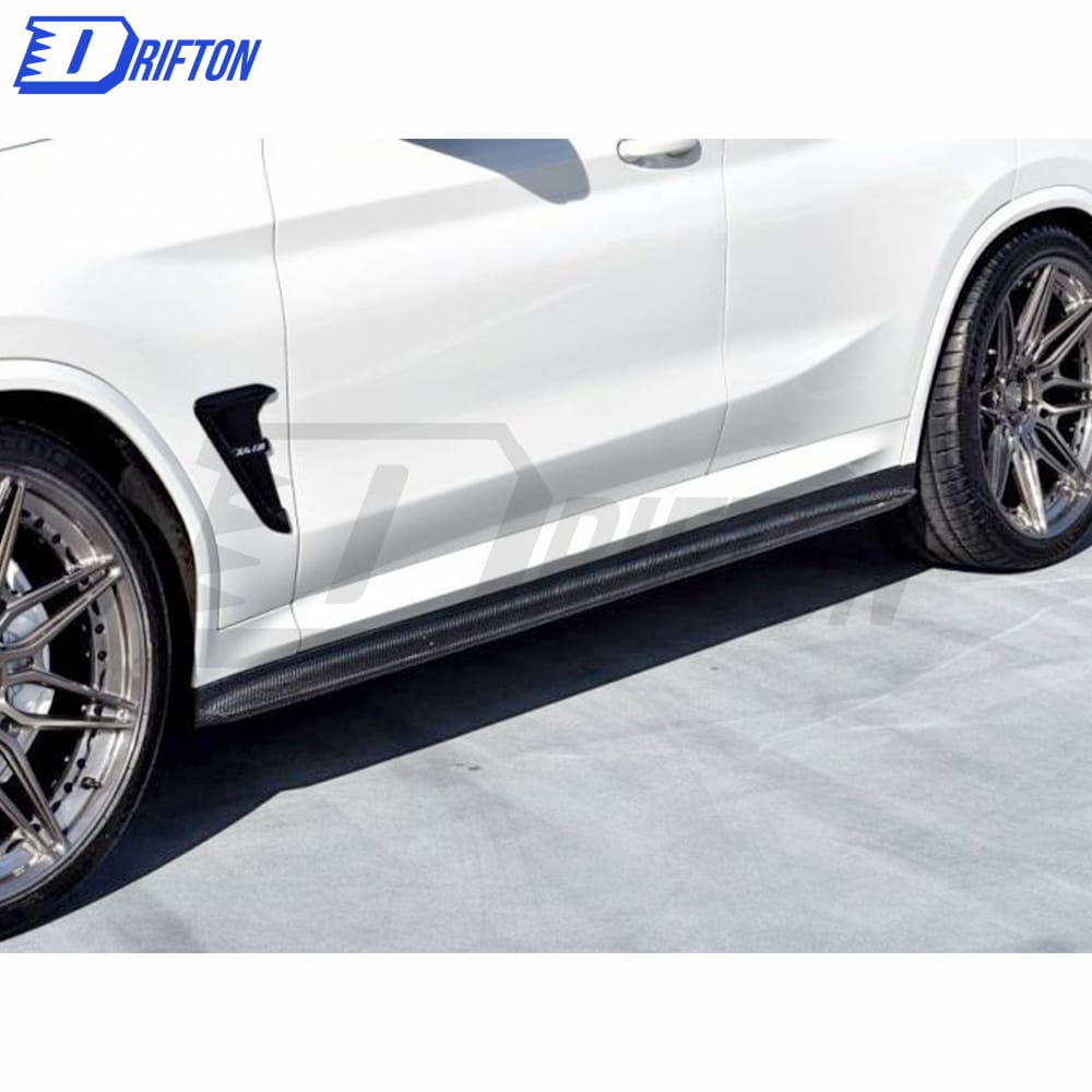 3D Style Dry Carbon Fiber Side Skirt For BMW F97 X3M F98 X4M 2019-2021