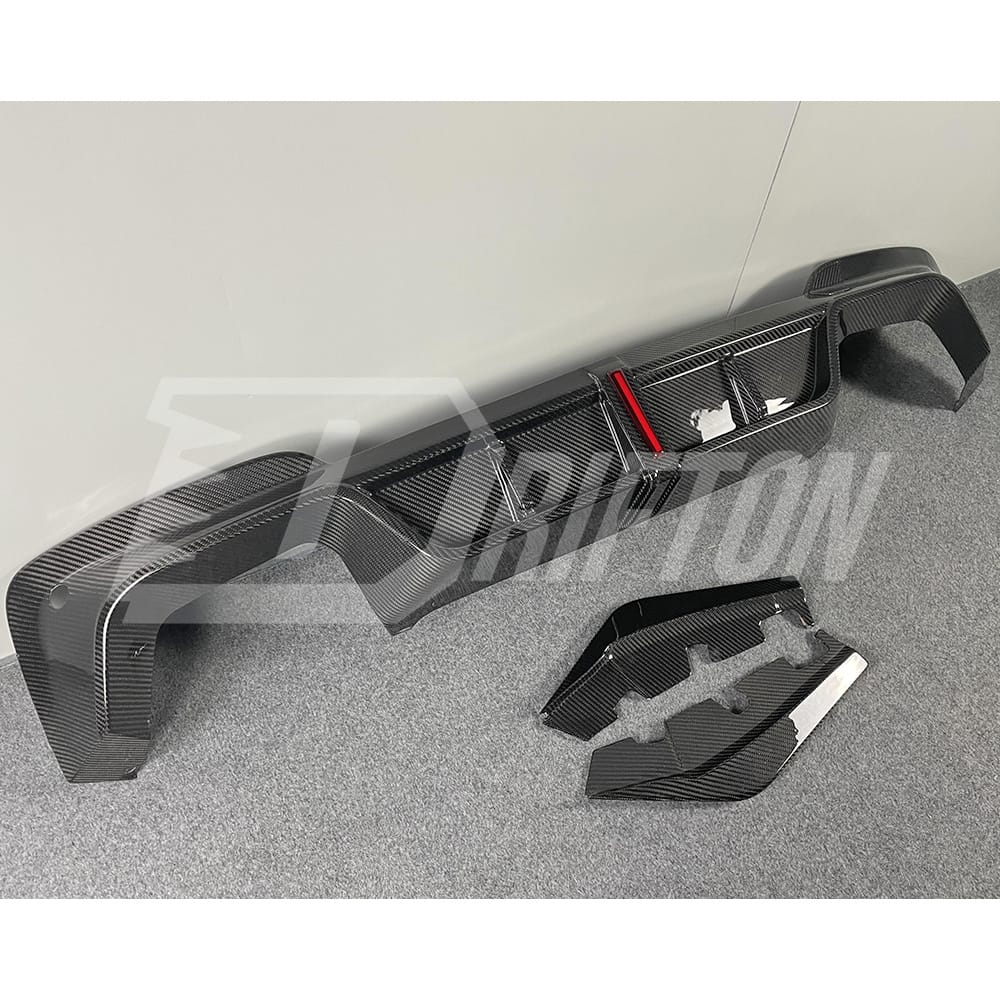 Karbel Style Dry Carbon Fiber LED Brake Light Rear Diffuser For BMW F97 X3M 2019-2021