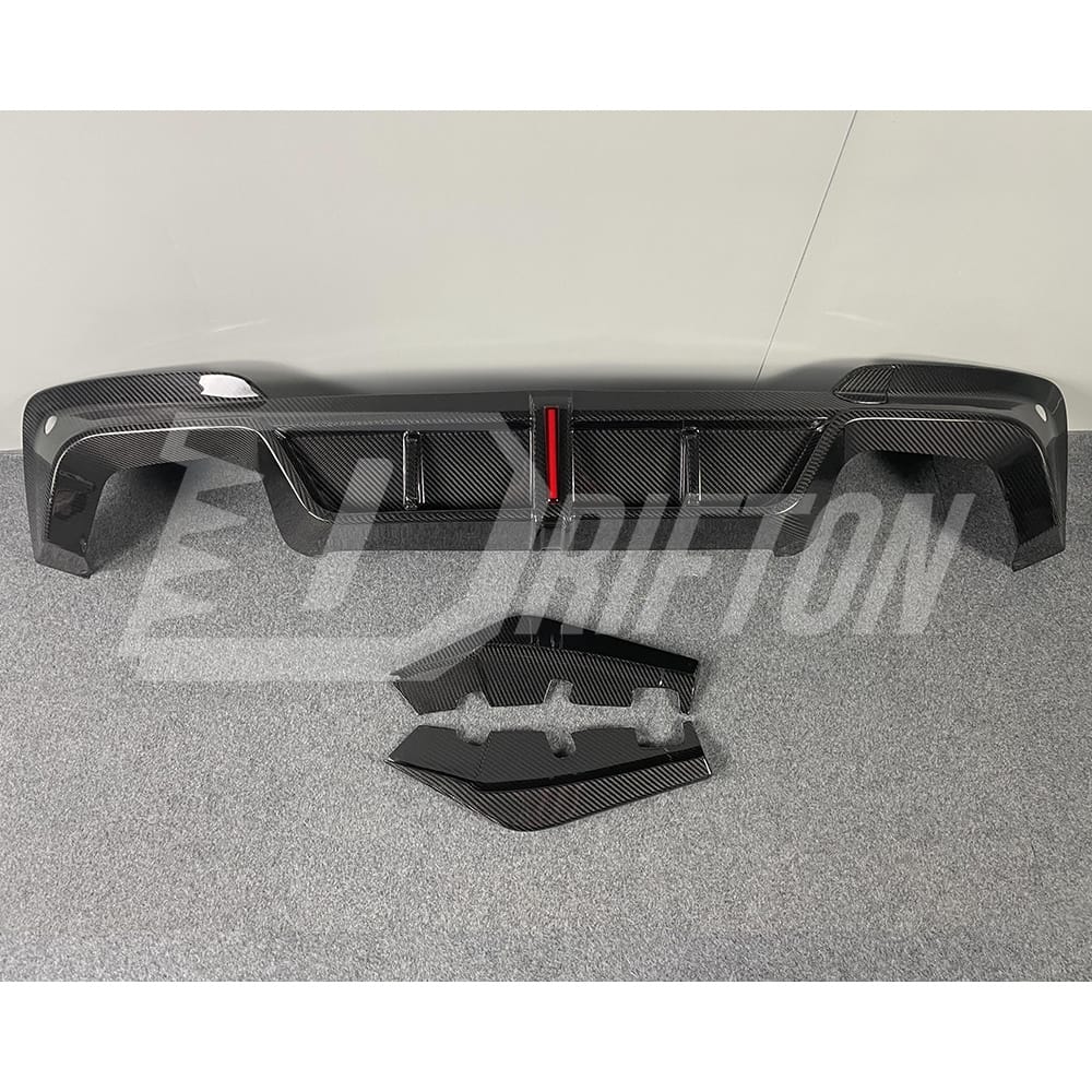 Karbel Style Dry Carbon Fiber LED Brake Light Rear Diffuser For BMW F97 X3M 2019-2021
