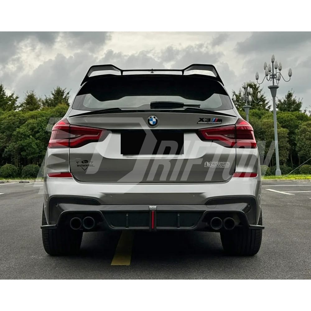 Karbel Style Dry Carbon Fiber LED Brake Light Rear Diffuser For BMW F97 X3M 2019-2021