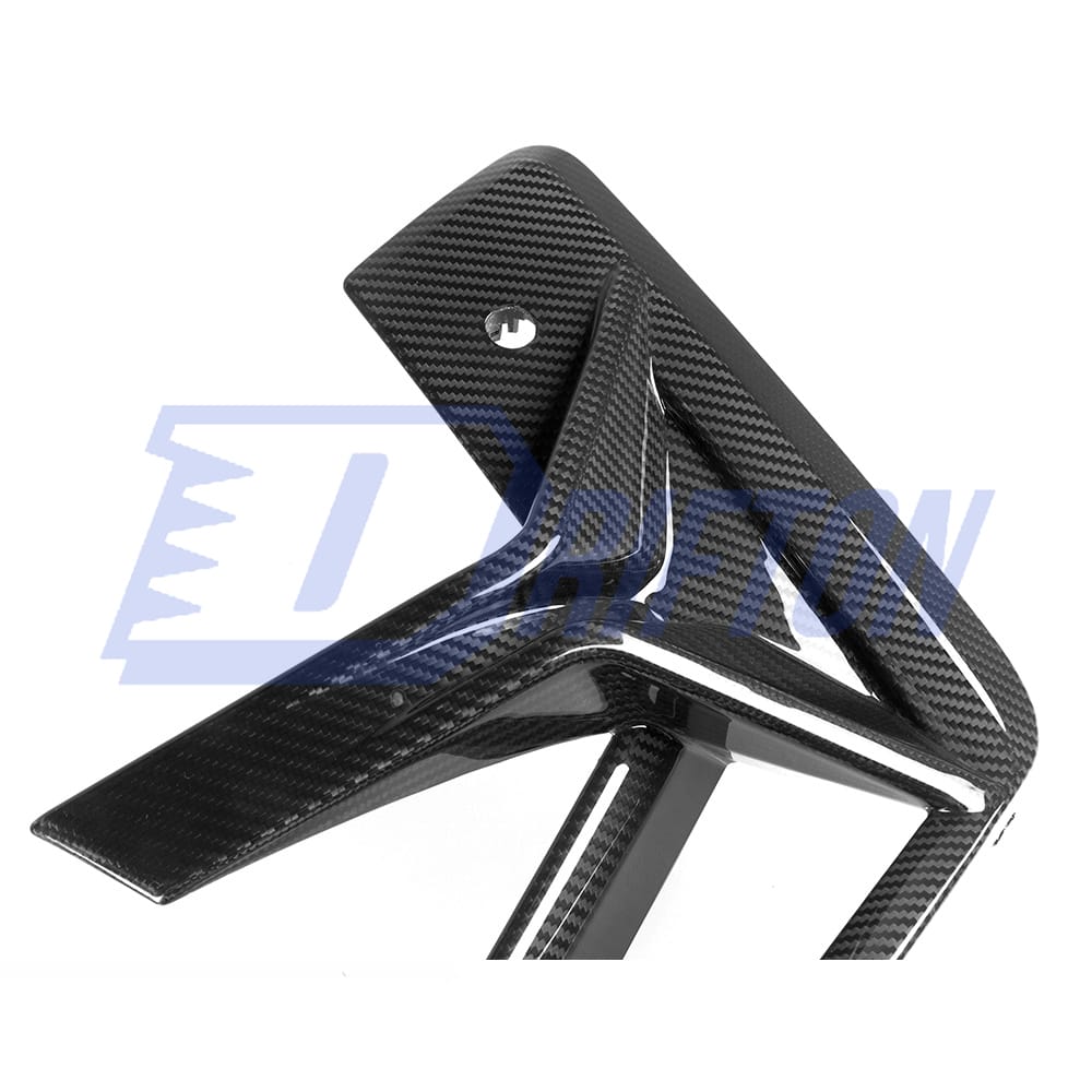 SQ Style Dry Carbon Fiber Front Bumper Canards For BMW F97 X3M F98 X4M LCI 2022-2024