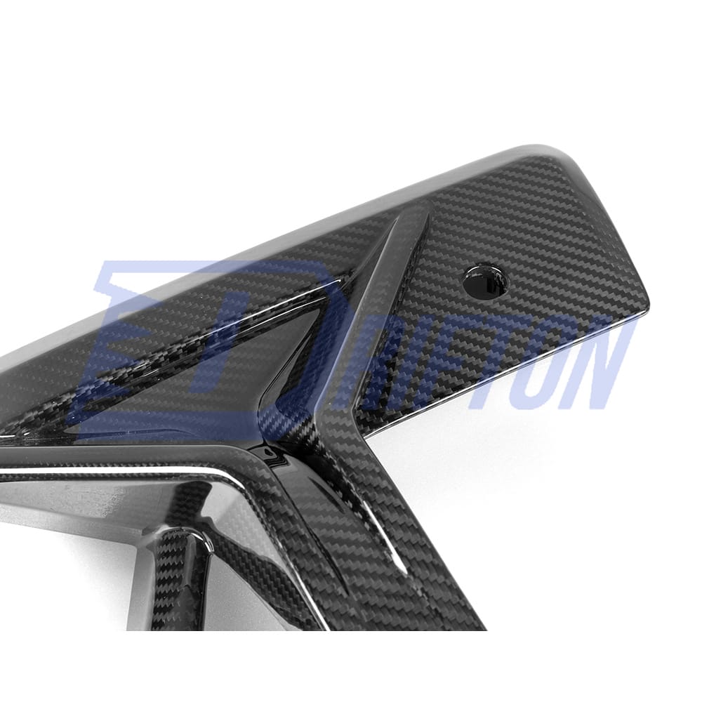 SQ Style Dry Carbon Fiber Front Bumper Canards For BMW F97 X3M F98 X4M LCI 2022-2024