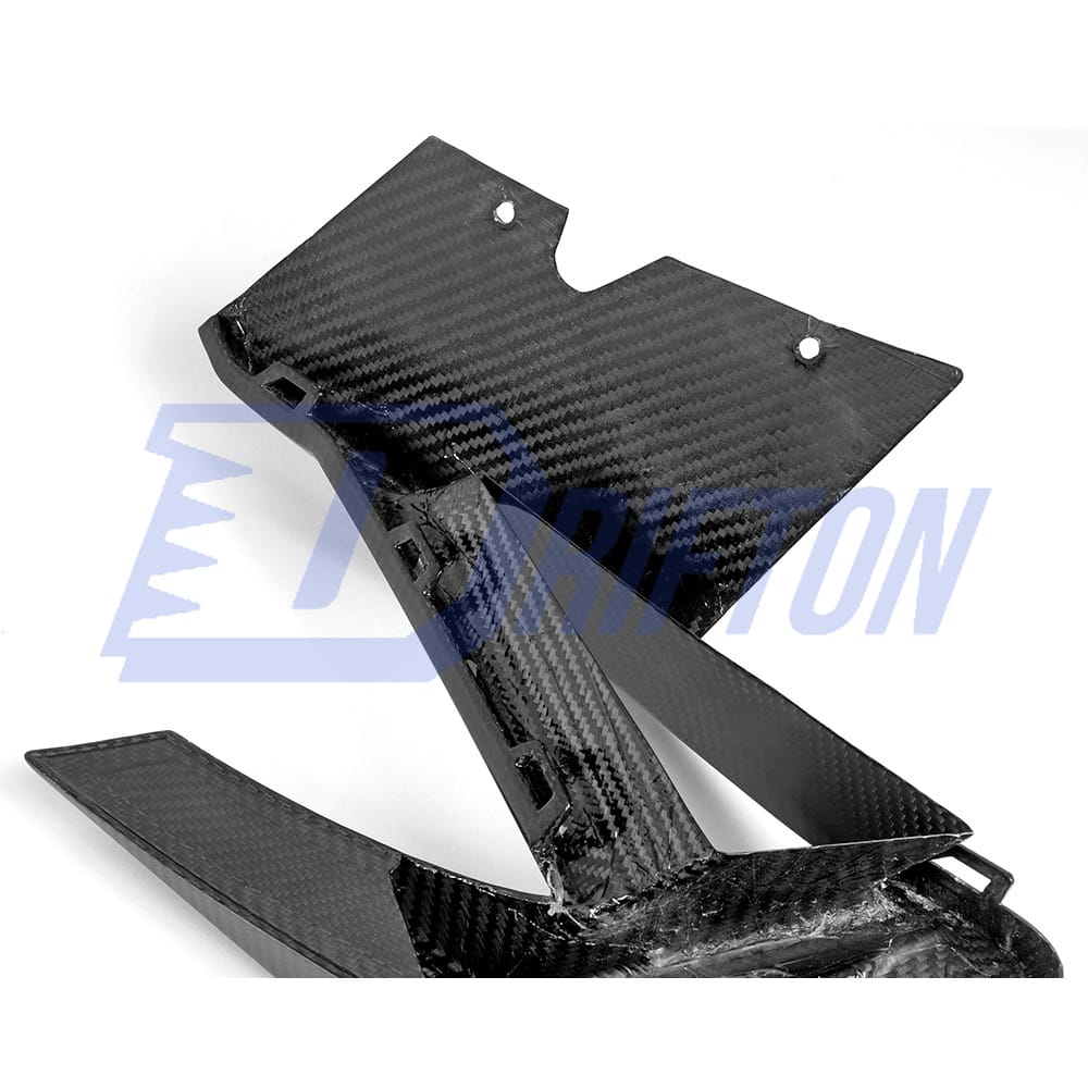 SQ Style Dry Carbon Fiber Front Bumper Canards For BMW F97 X3M F98 X4M LCI 2022-2024