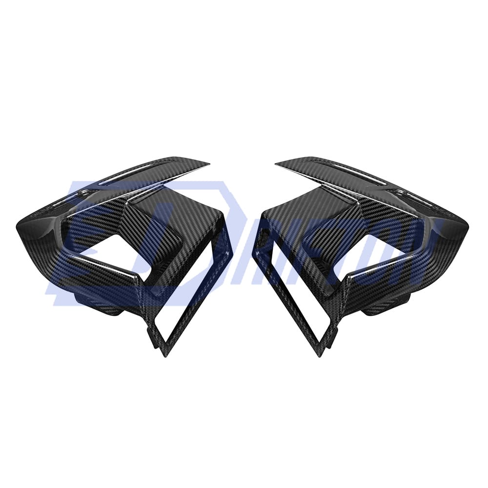 SQ Style Dry Carbon Fiber Front Vent Cover Trims For BMW F97 X3M F98 X4M LCI 2022-2024