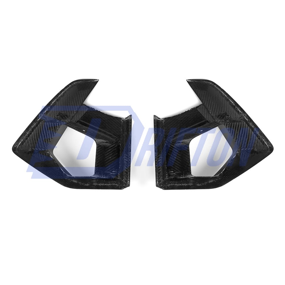 SQ Style Dry Carbon Fiber Front Vent Cover Trims For BMW F97 X3M F98 X4M LCI 2022-2024