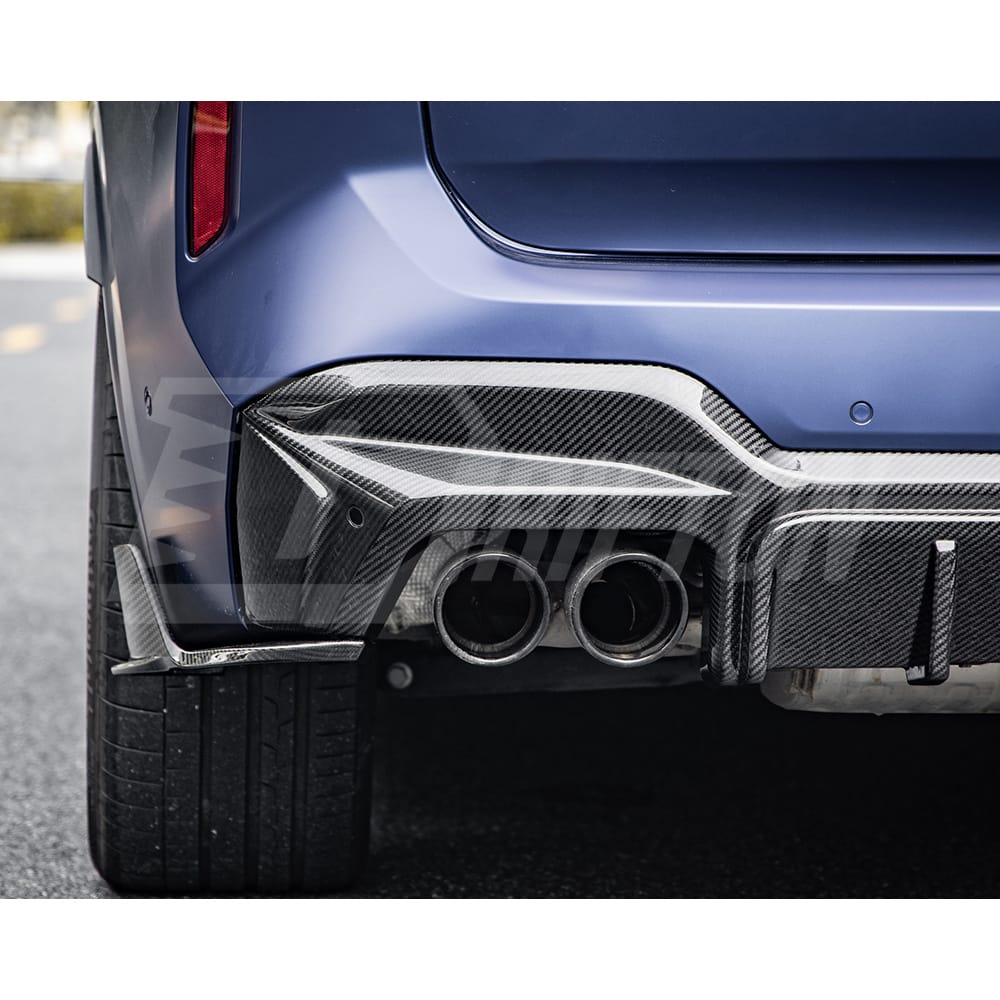 SQ Style Dry Carbon Fiber Rear Diffuser For BMW F97 X3M LCI 2022-2024