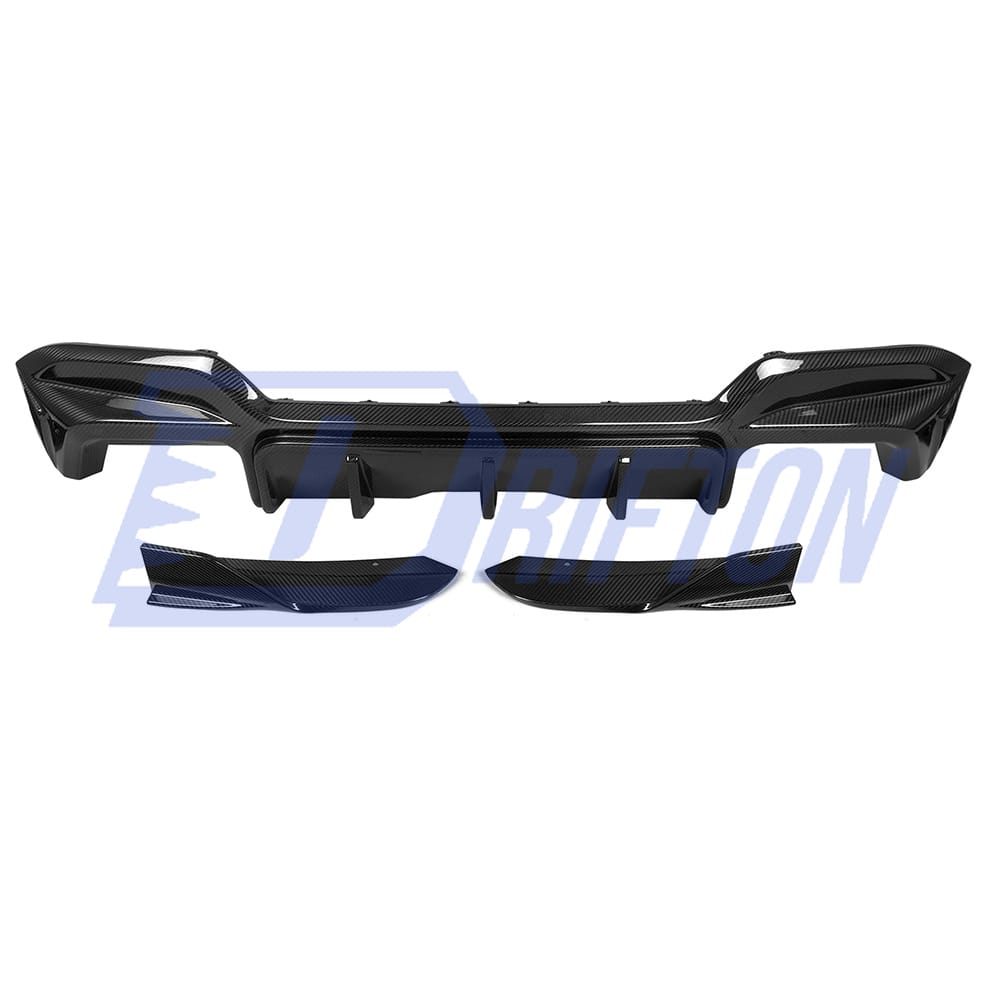 SQ Style Dry Carbon Fiber Rear Diffuser For BMW F97 X3M LCI 2022-2024