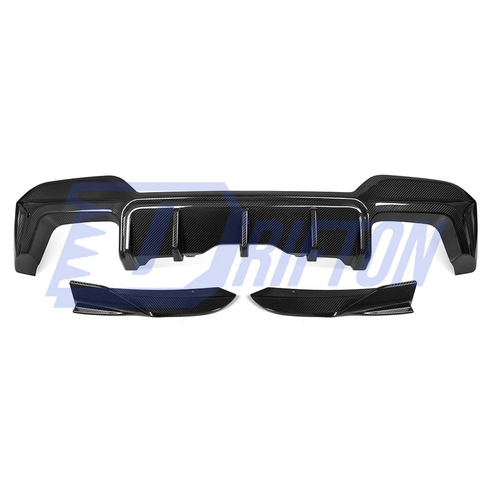 SQ Style Dry Carbon Fiber Rear Diffuser For BMW F97 X3M LCI 2022-2024