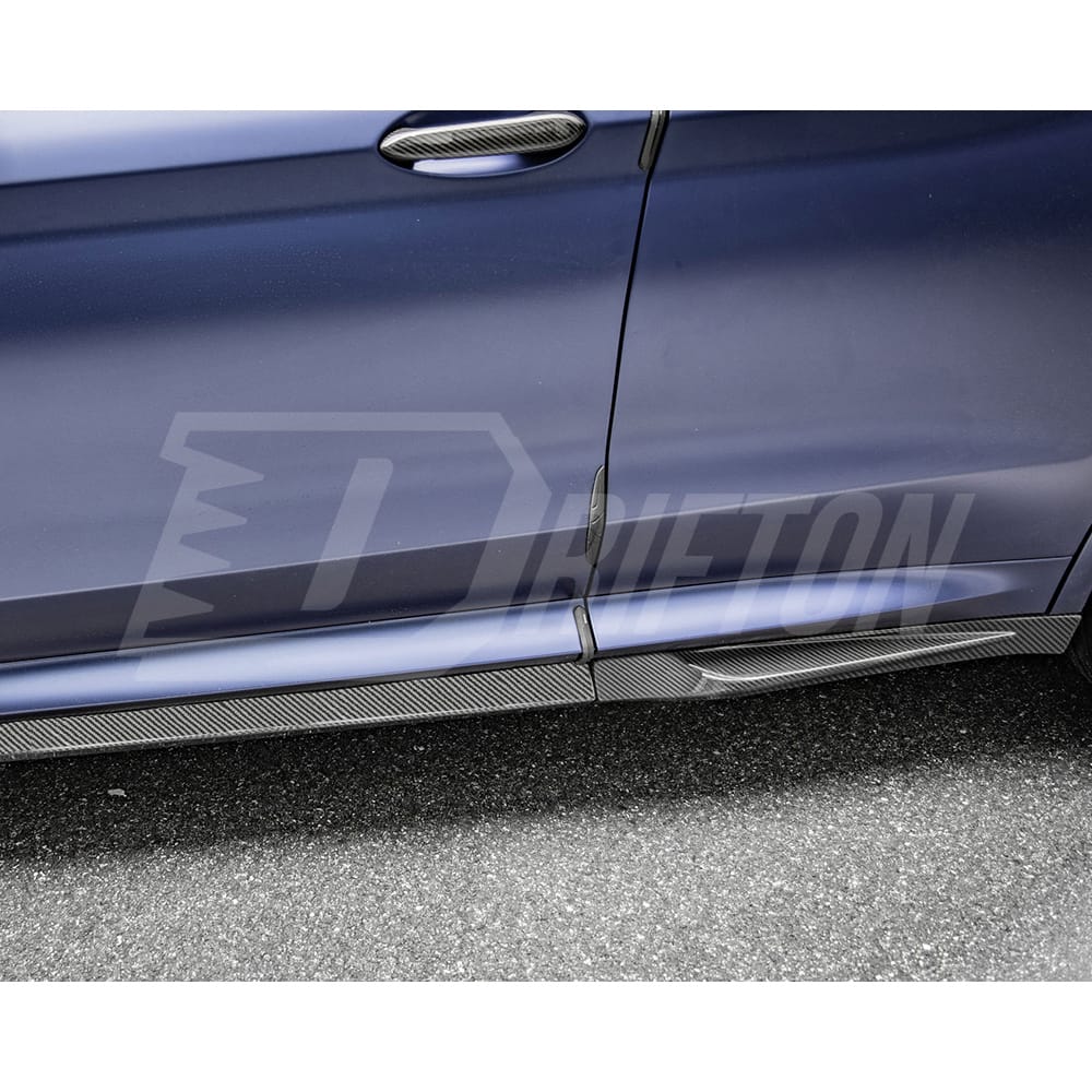 SQ Style Dry Carbon Fiber Side Skirt For BMW F97 X3M F98 X4M LCI 2019-2024