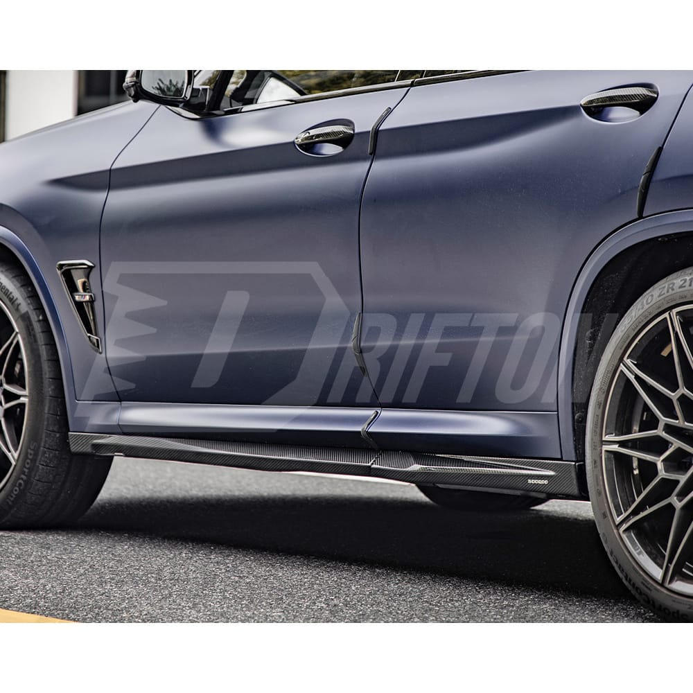 SQ Style Dry Carbon Fiber Side Skirt For BMW F97 X3M F98 X4M LCI 2019-2024