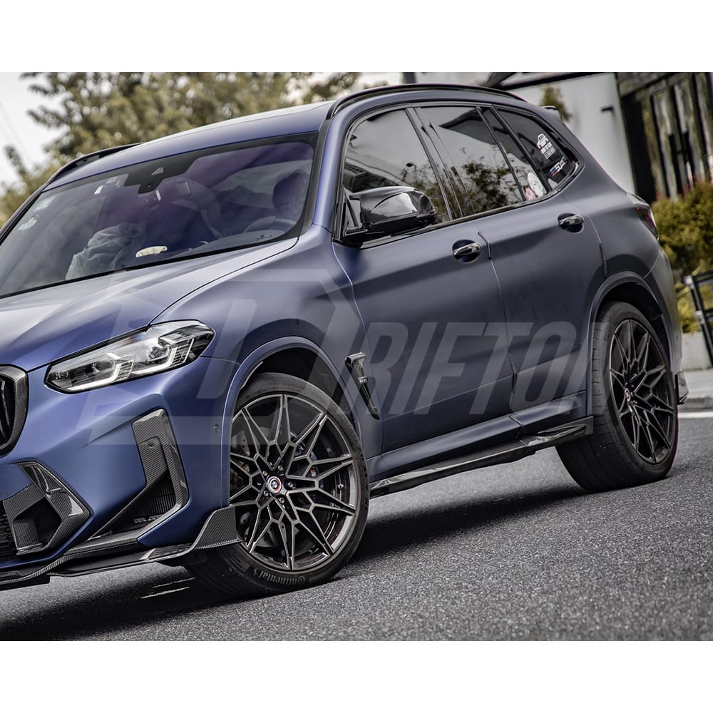 SQ Style Dry Carbon Fiber Side Skirt For BMW F97 X3M F98 X4M LCI 2019-2024