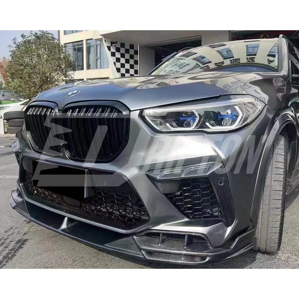 LD Style Carbon Fiber Front Lip For BMW F95 X5M 2019-2023