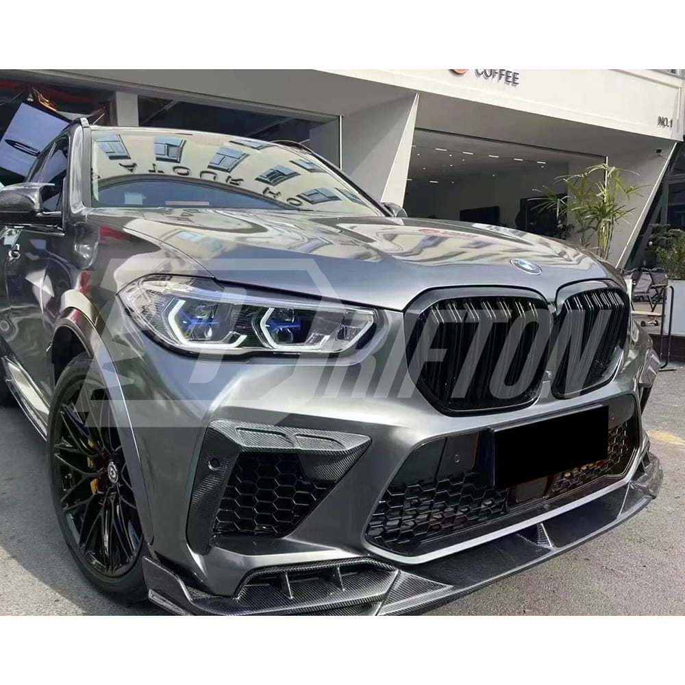 LD Style Carbon Fiber Front Lip For BMW F95 X5M 2019-2023