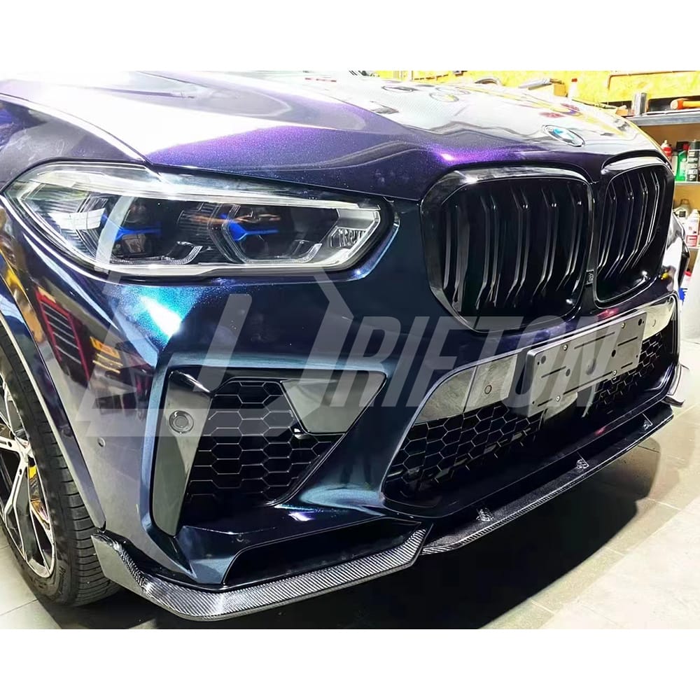 MT Style Carbon Fiber Front Lip For BMW F95 X5M 2019-2023