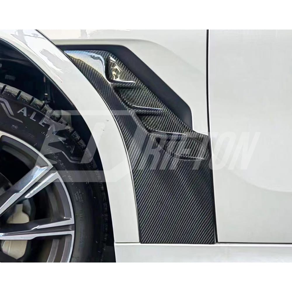 LD Style Carbon Fiber Fender Vent Cover Trim For BMW X6 G06 2019-2023