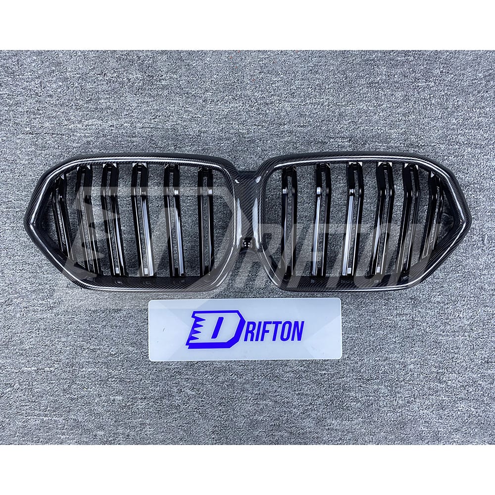 LD Style Carbon Fiber Front Grille For BMW X6 G06 2019-2023