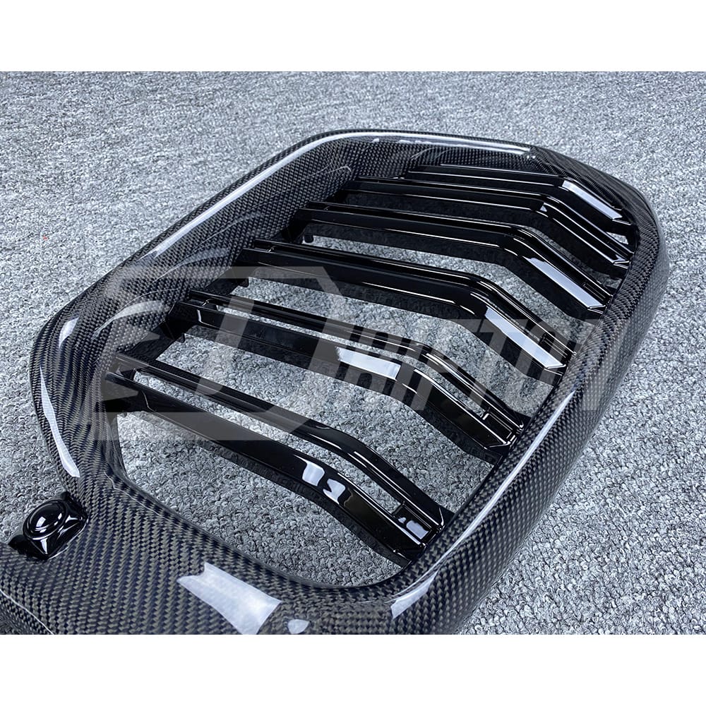 LD Style Carbon Fiber Front Grille For BMW X6 G06 2019-2023