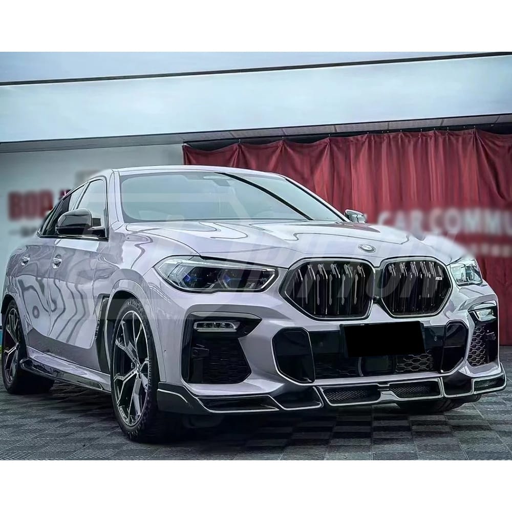 LD Style Carbon Fiber Front Lip For BMW X6 G06 2019-2023