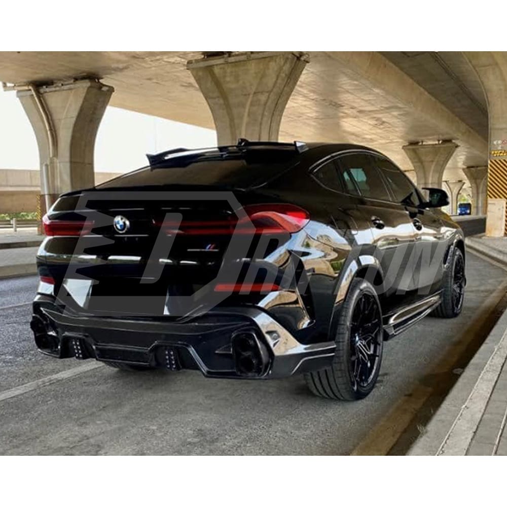 LD Style Carbon Fiber Roof Spoiler For BMW X6 G06 2019-2023