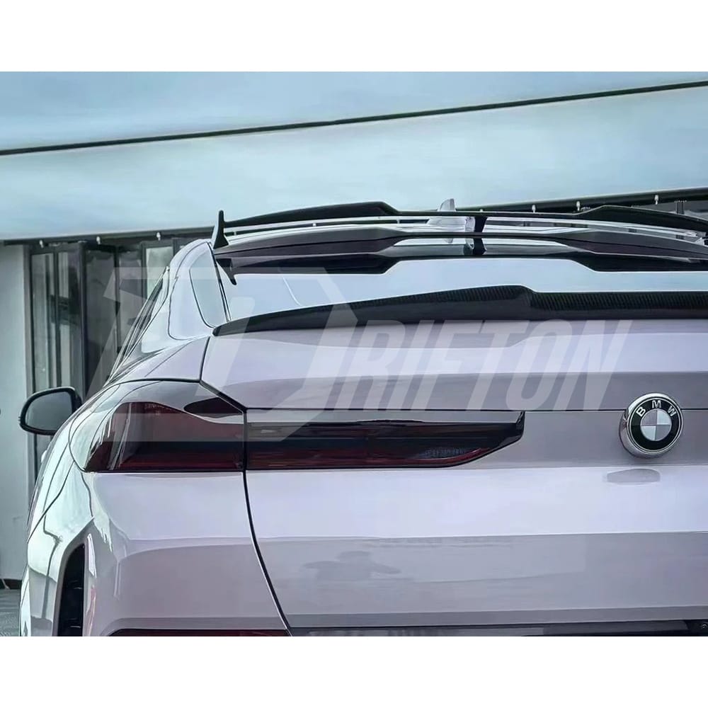 LD Style Carbon Fiber Roof Spoiler For BMW X6 G06 2019-2023