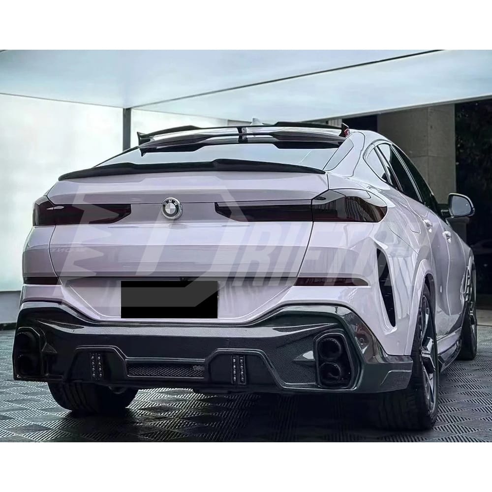 LD Style Carbon Fiber Roof Spoiler For BMW X6 G06 2019-2023