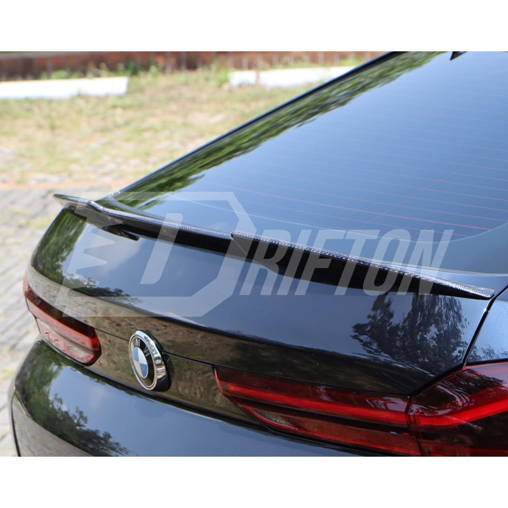 LD Style Carbon Fiber Trunk Spoiler Rear Wing For BMW X6 G06 2019-2023