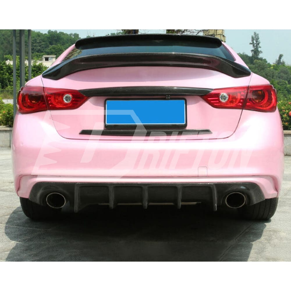 ASPEC Style Carbon Fiber Trunk Spoiler Rear Spoiler For Infiniti Q50 Q50S 2013-2024