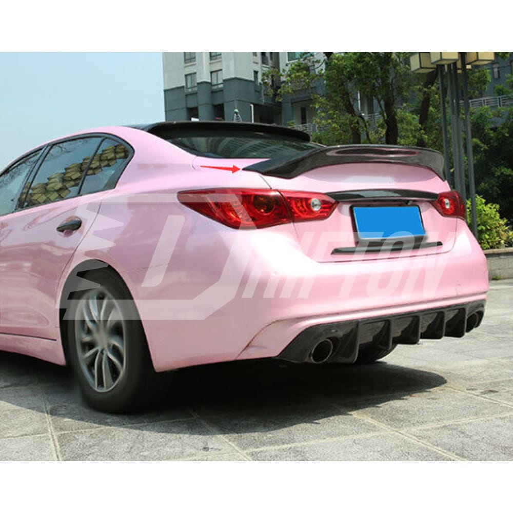 ASPEC Style Carbon Fiber Trunk Spoiler Rear Spoiler For Infiniti Q50 Q50S 2013-2024