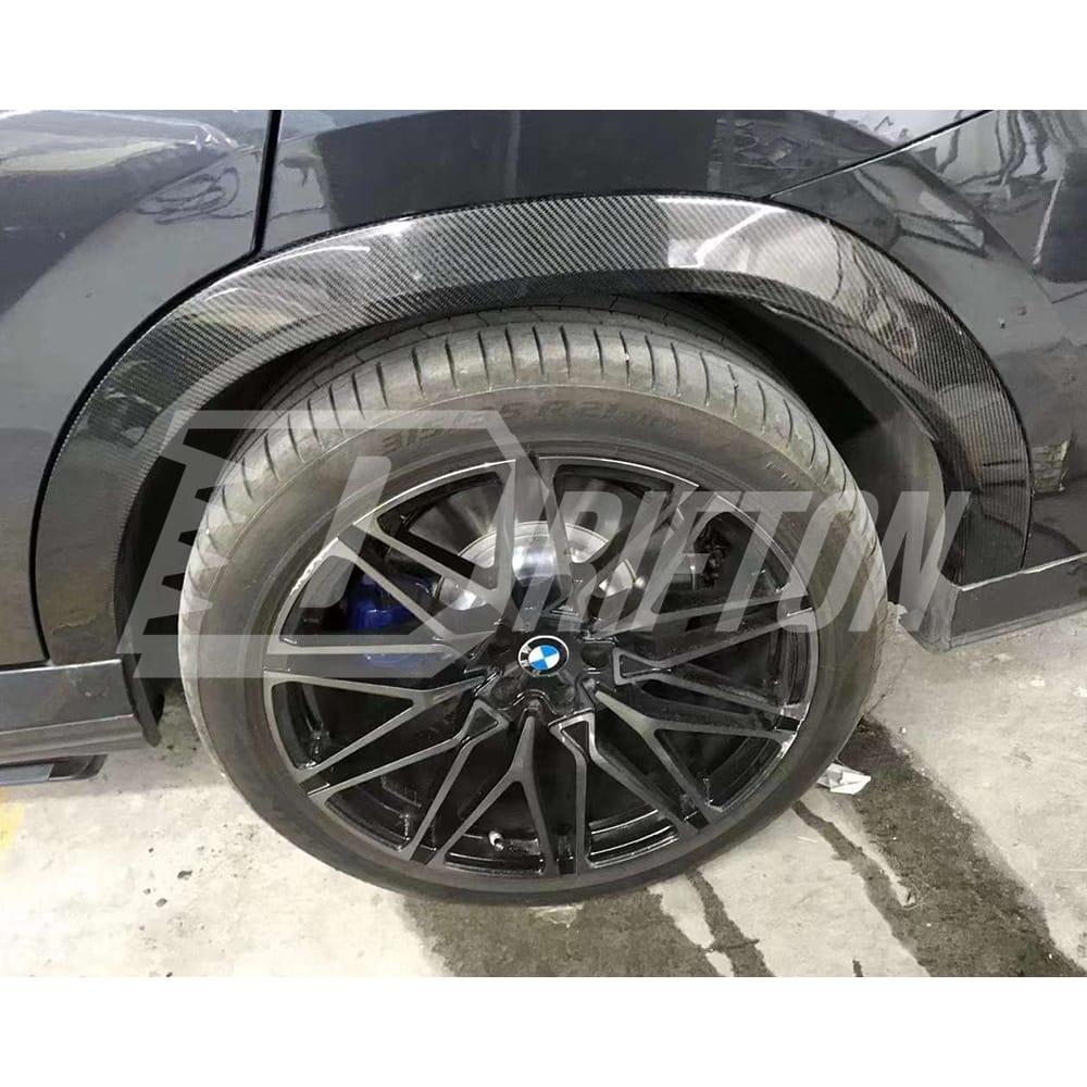 Carbon Fiber Wide Fender Wheel Flare Trim For BMW X6 G06 2019-2023
