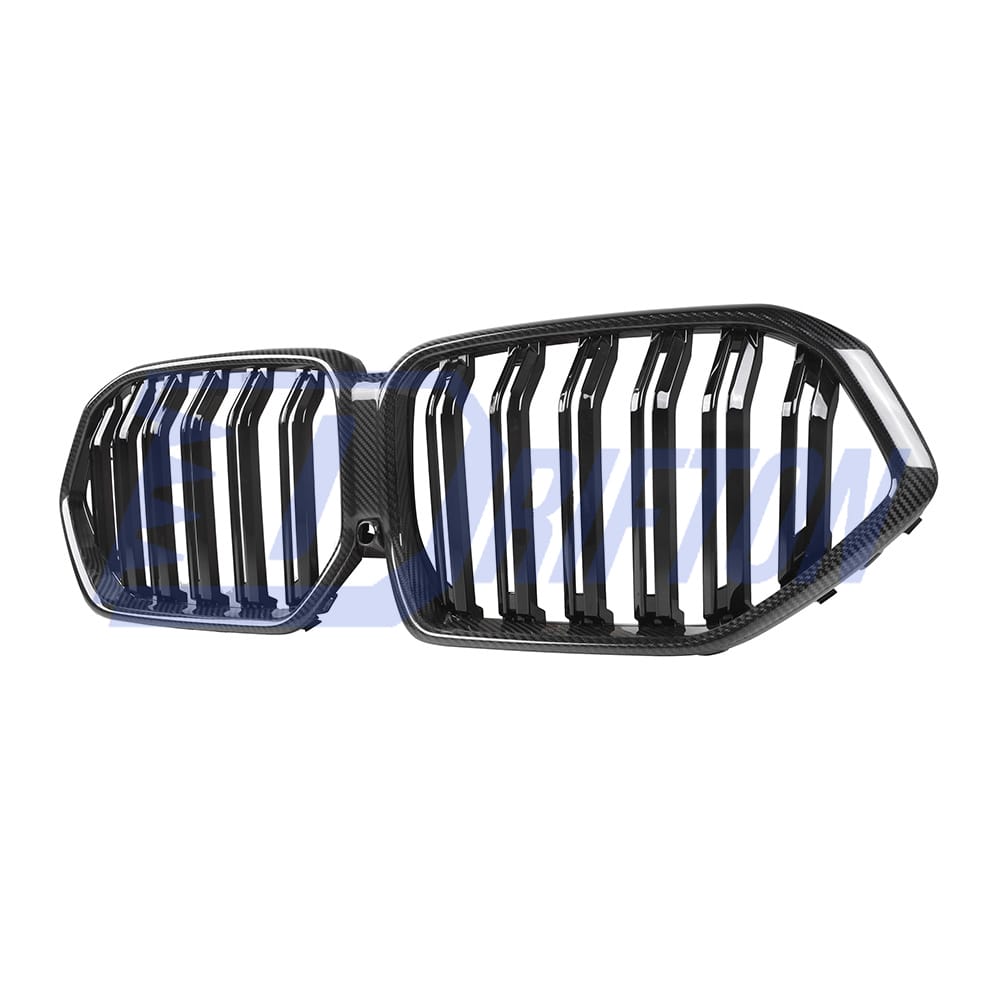 Double Slat Style Carbon Fiber Front Grill For BMW X6 G06 2019-2023