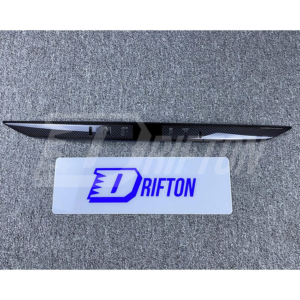 Dry Carbon Fiber Trunk Lid Cover Trim For INFINITI Q50 2018-2024