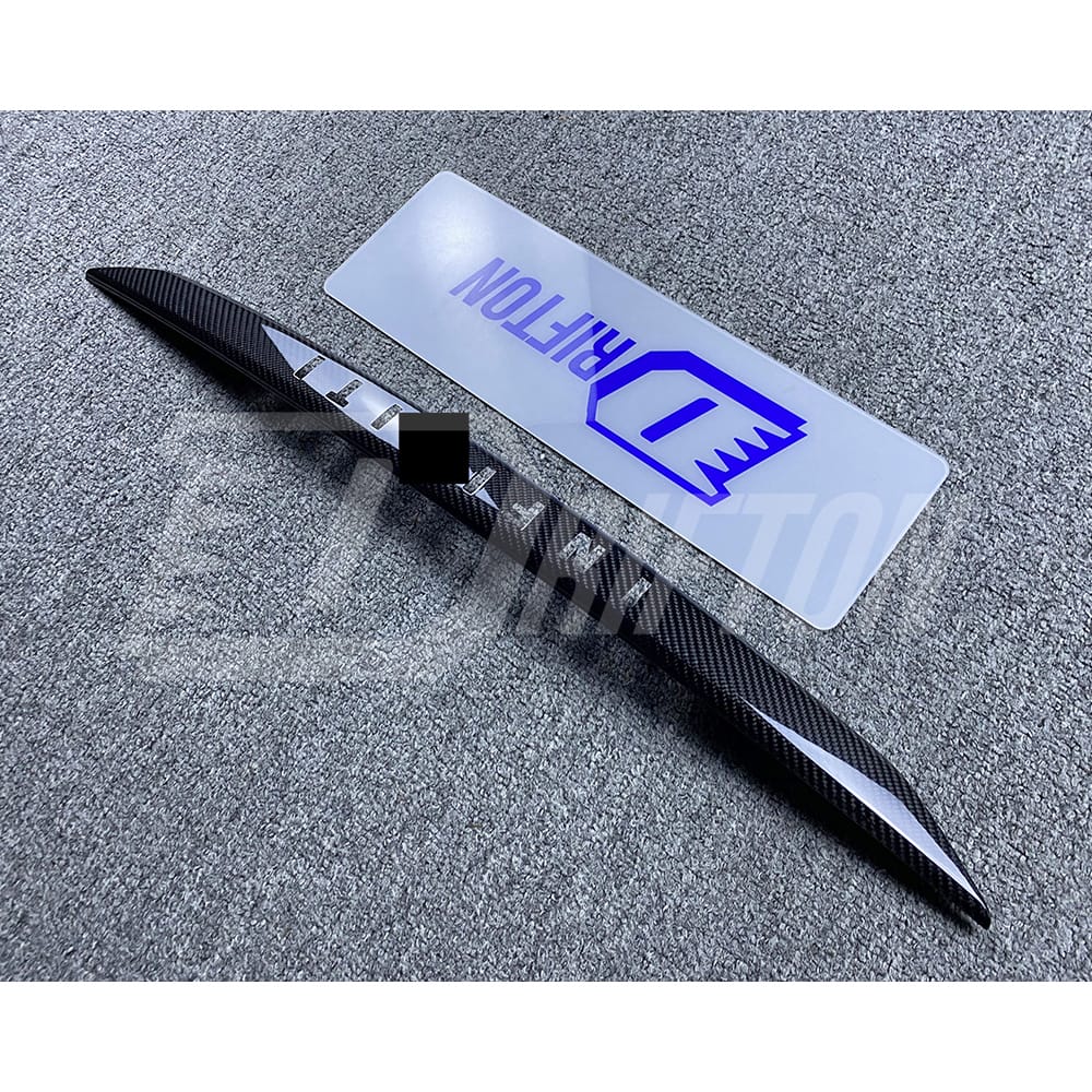 Dry Carbon Fiber Trunk Lid Cover Trim For INFINITI Q50 2018-2024