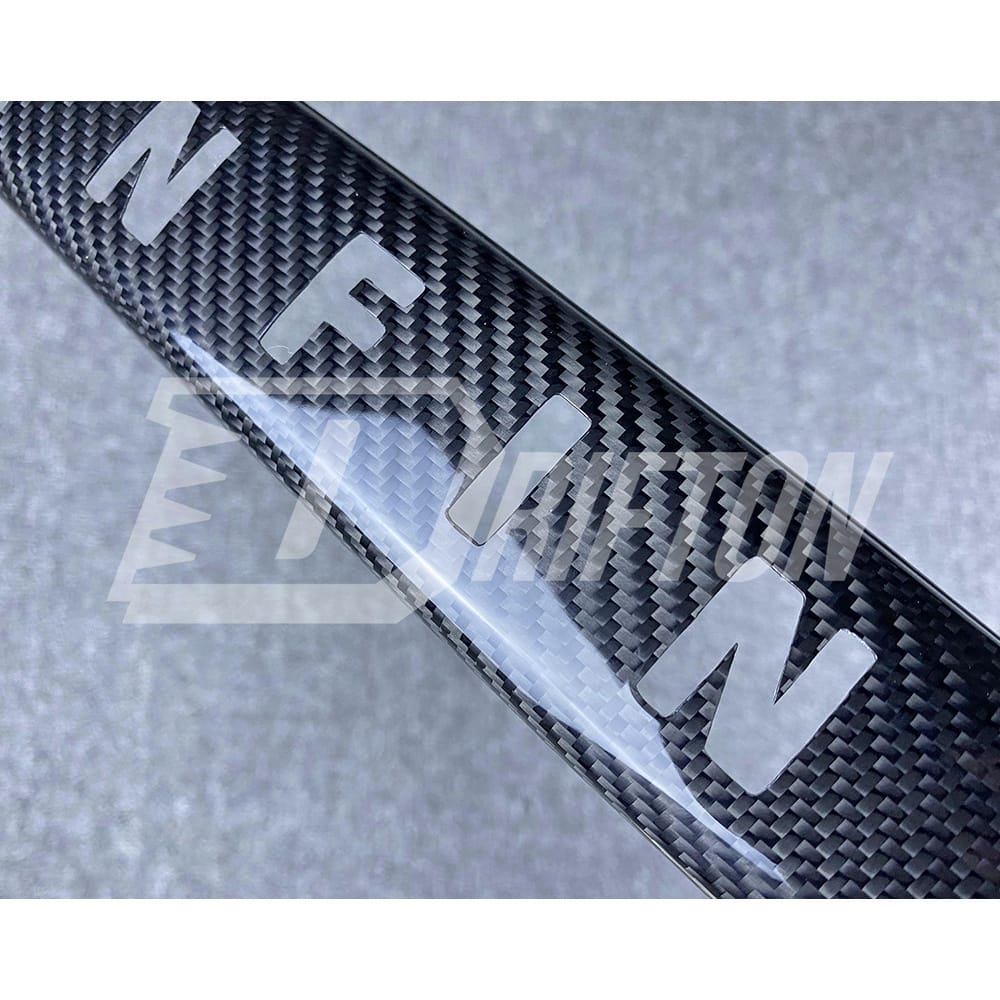 Dry Carbon Fiber Trunk Lid Cover Trim For INFINITI Q50 2018-2024