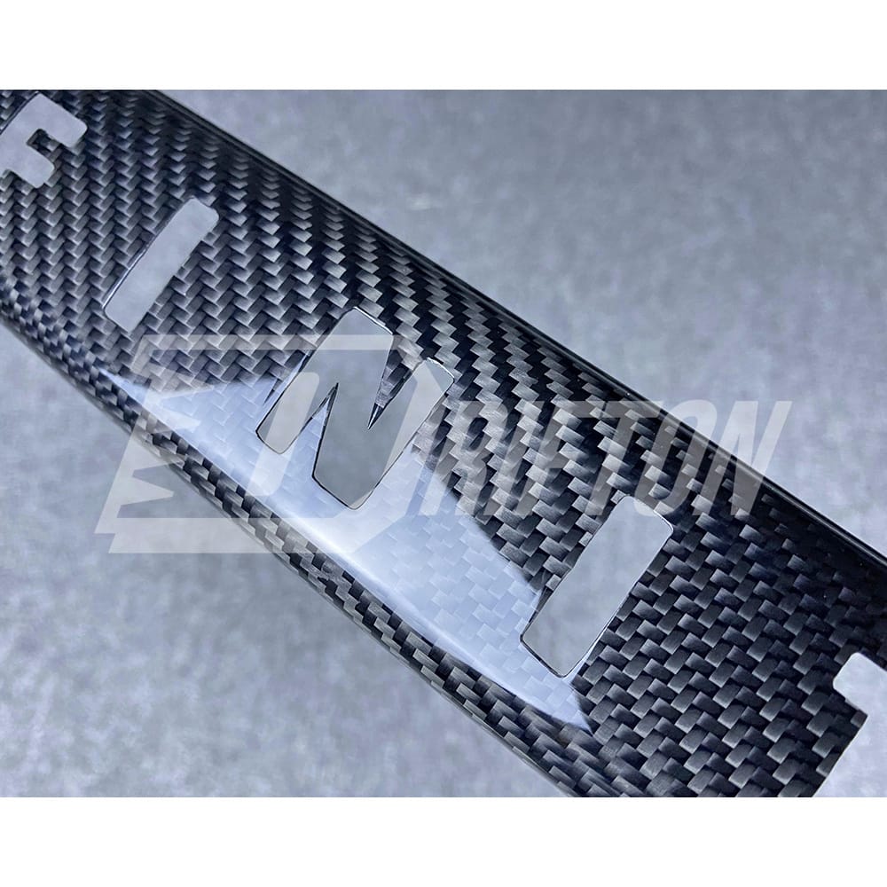 Dry Carbon Fiber Trunk Lid Cover Trim For INFINITI Q50 2018-2024