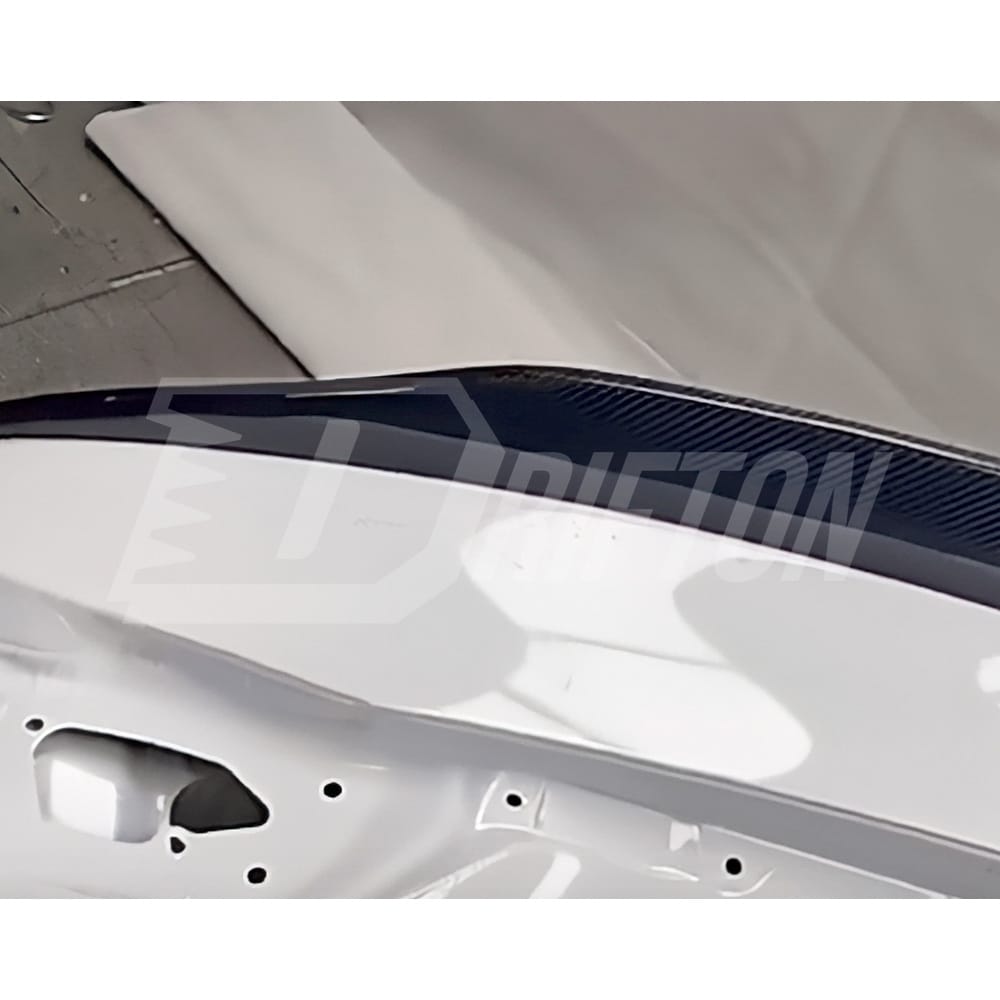 Ducktail Style Carbon Fiber Trunk Spoiler Rear Wing For Infiniti Q50 Q50S 2013-2024