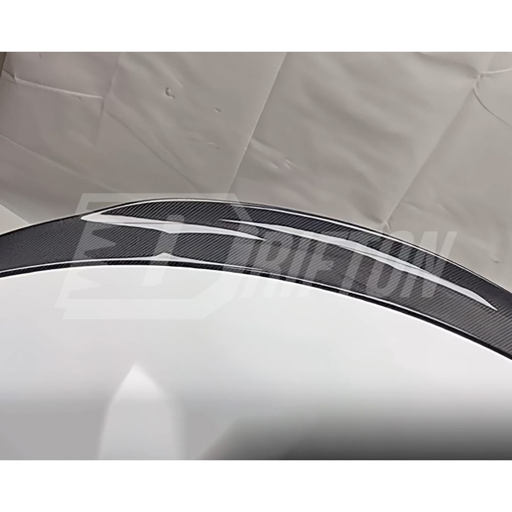 Ducktail Style Carbon Fiber Trunk Spoiler Rear Wing For Infiniti Q50 Q50S 2013-2024