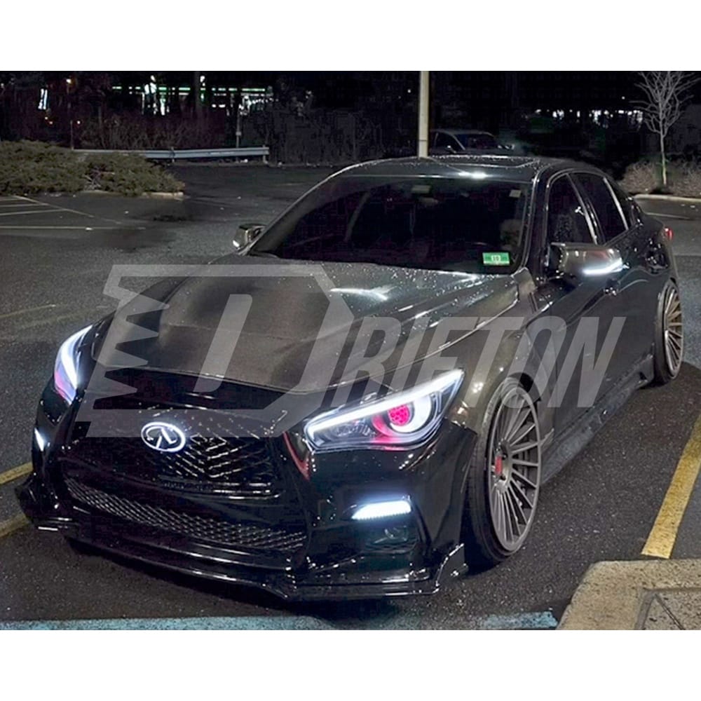 GTS Style Carbon Fiber Hood For INFINITI Q50 2013-2024