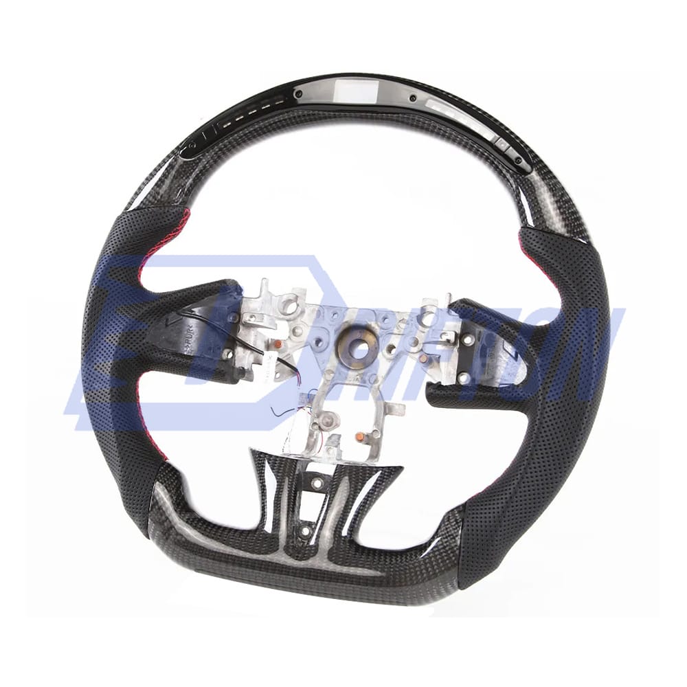 Oking V2 Style Custom Made LED Display Carbon Fiber Steering Wheel For Infiniti Q50 Q50S 2013-2017