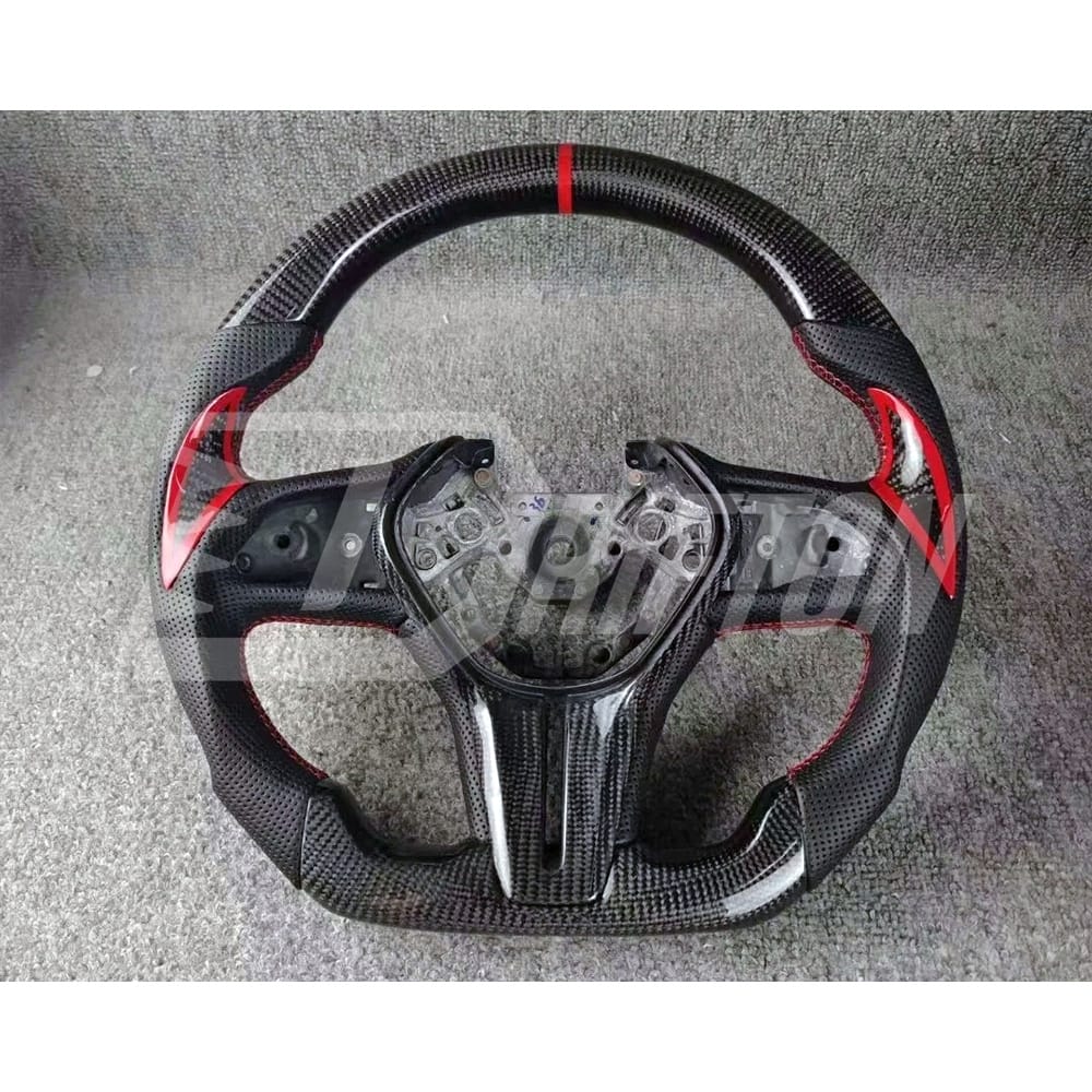 Oking V3 Style Custom Made Carbon Fiber Steering Wheel For Infiniti Q50 Q50S 2018-2024