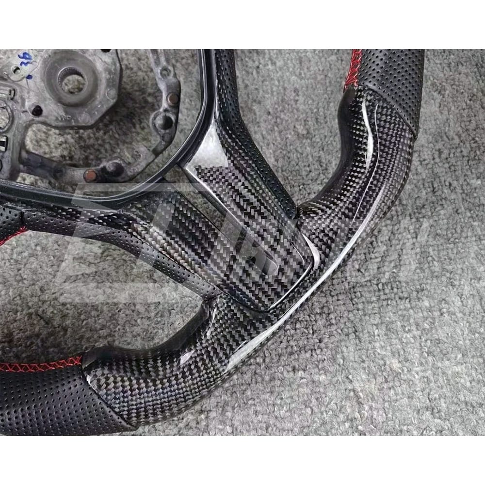 Oking V3 Style Custom Made Carbon Fiber Steering Wheel For Infiniti Q50 Q50S 2018-2024
