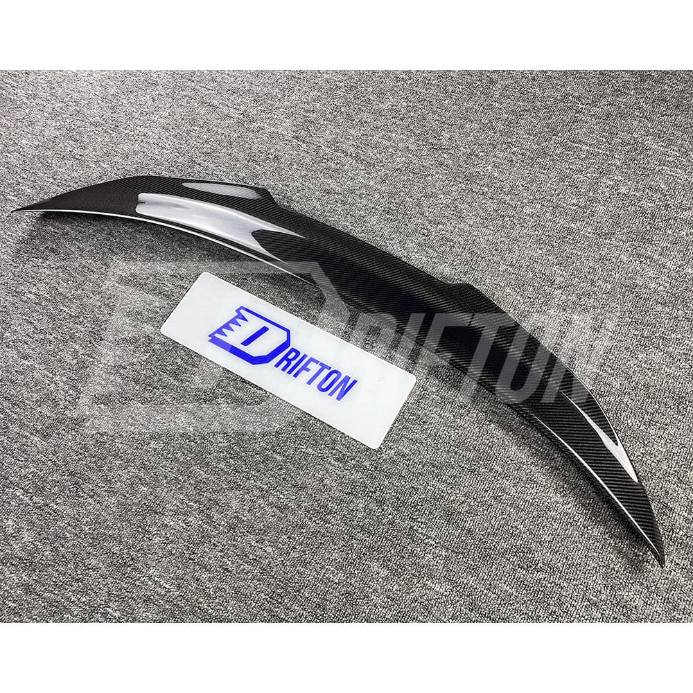 PSM Style Carbon Fiber Rear Spoiler Trunk Wing For INFINITI Q50 2013-2024